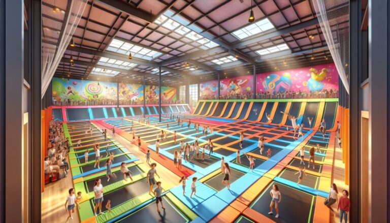 ¿Cuántos metros cuadrados necesitas para un Trampoline Park?