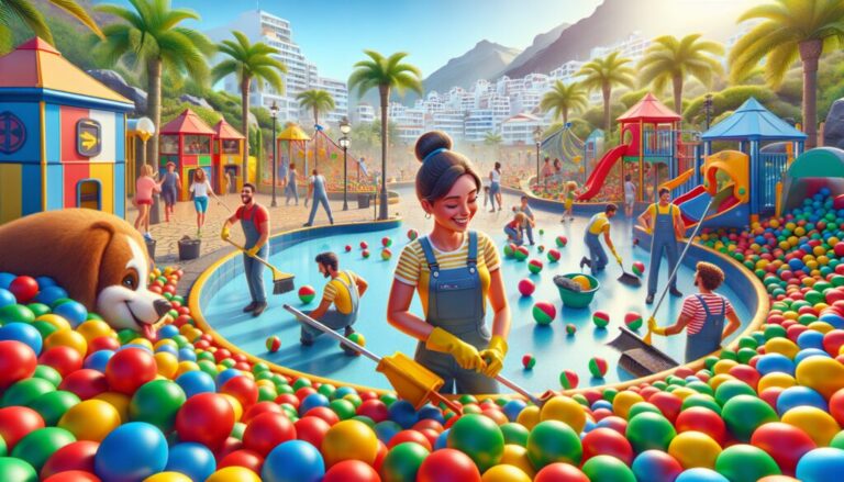 Mantenimiento de parques de bolas en Santa Cruz de Tenerife