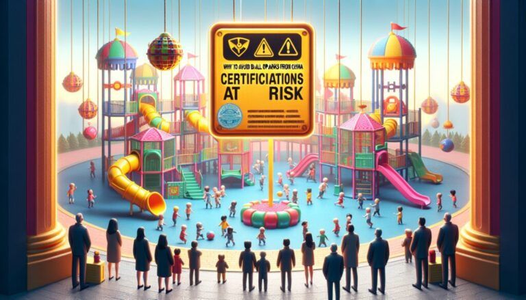 Por qué evitar la importación de parques de bolas desde China: certificaciones en riesgo