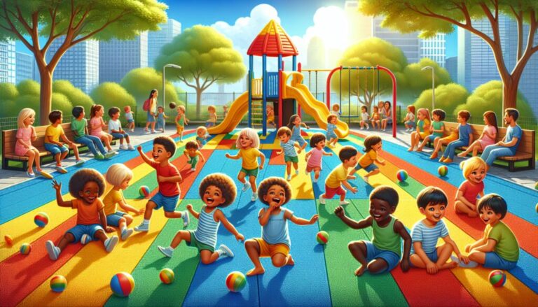 Suelo de goma EVA para parques infantiles