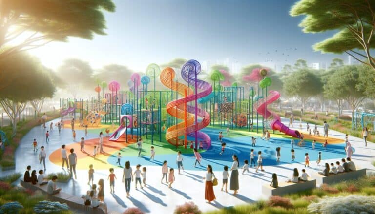 Diseño 3D de playgrounds